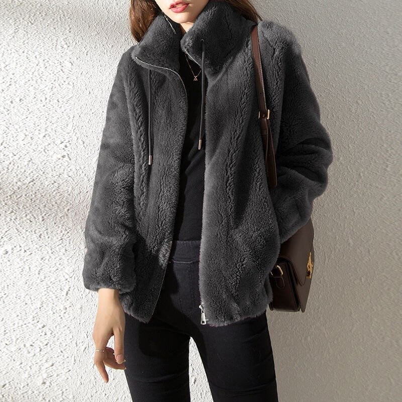 Lune - Fluffy teddy jas voor dames