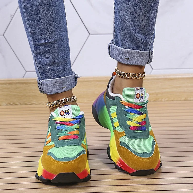 Ninthe - Comfortabele dames sneakers in meerdere kleuren met brede neus