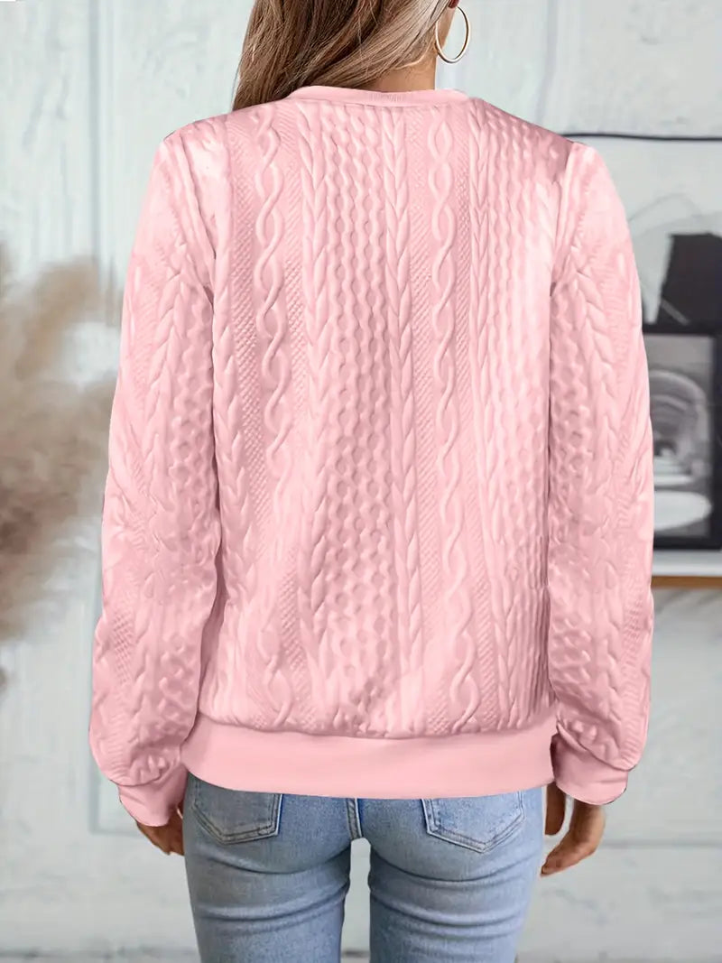 Elanisse - Casual damesjas met baseballkraag, ritssluiting, gestructureerde stof