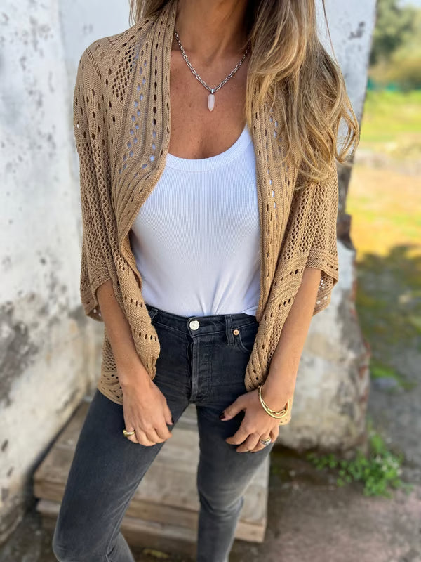 Alithia - licht vestje met halve mouwen