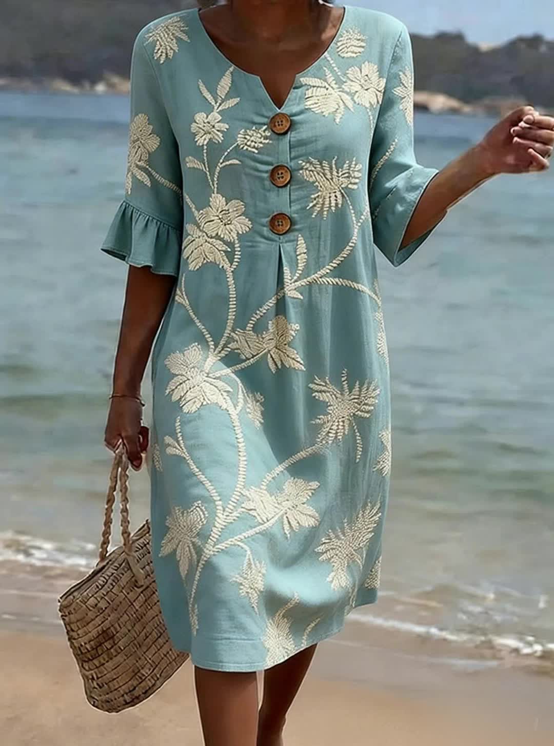 Belvora -Luchtige zomerjurk met een prachtige print