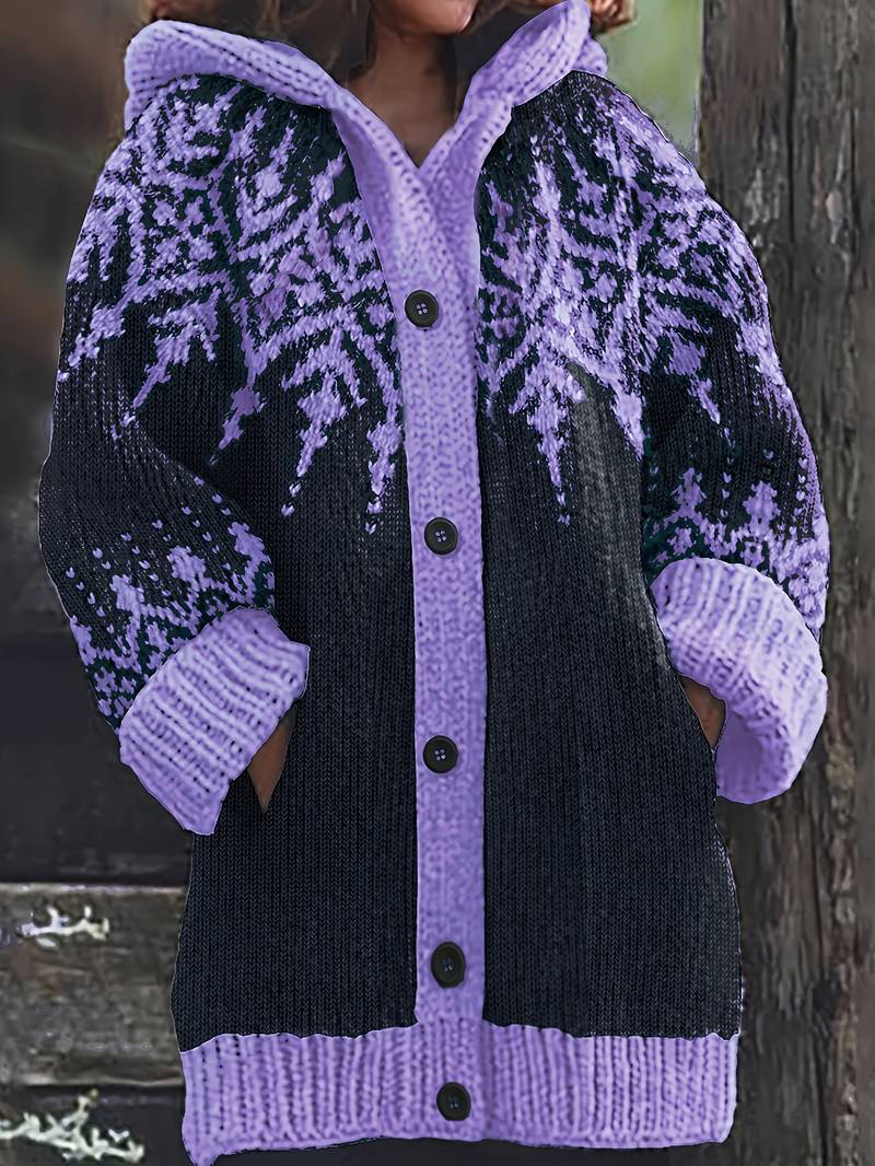 Isaralisse - Oversized Winterprint Mantel