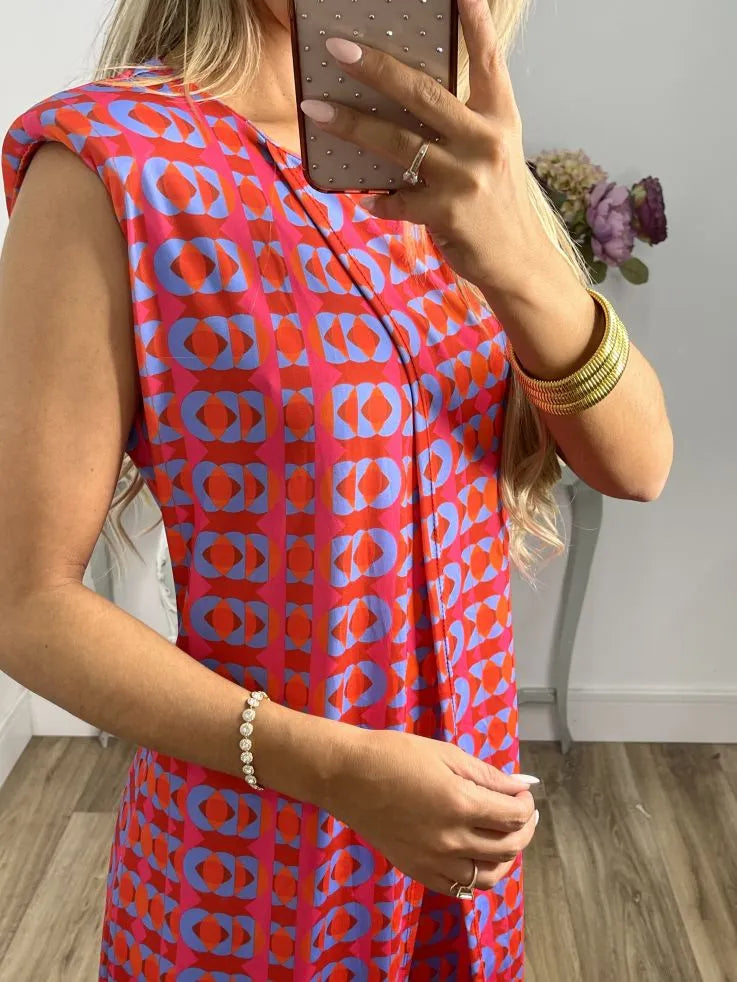 Nerola - Tweedelige set met geometrische print