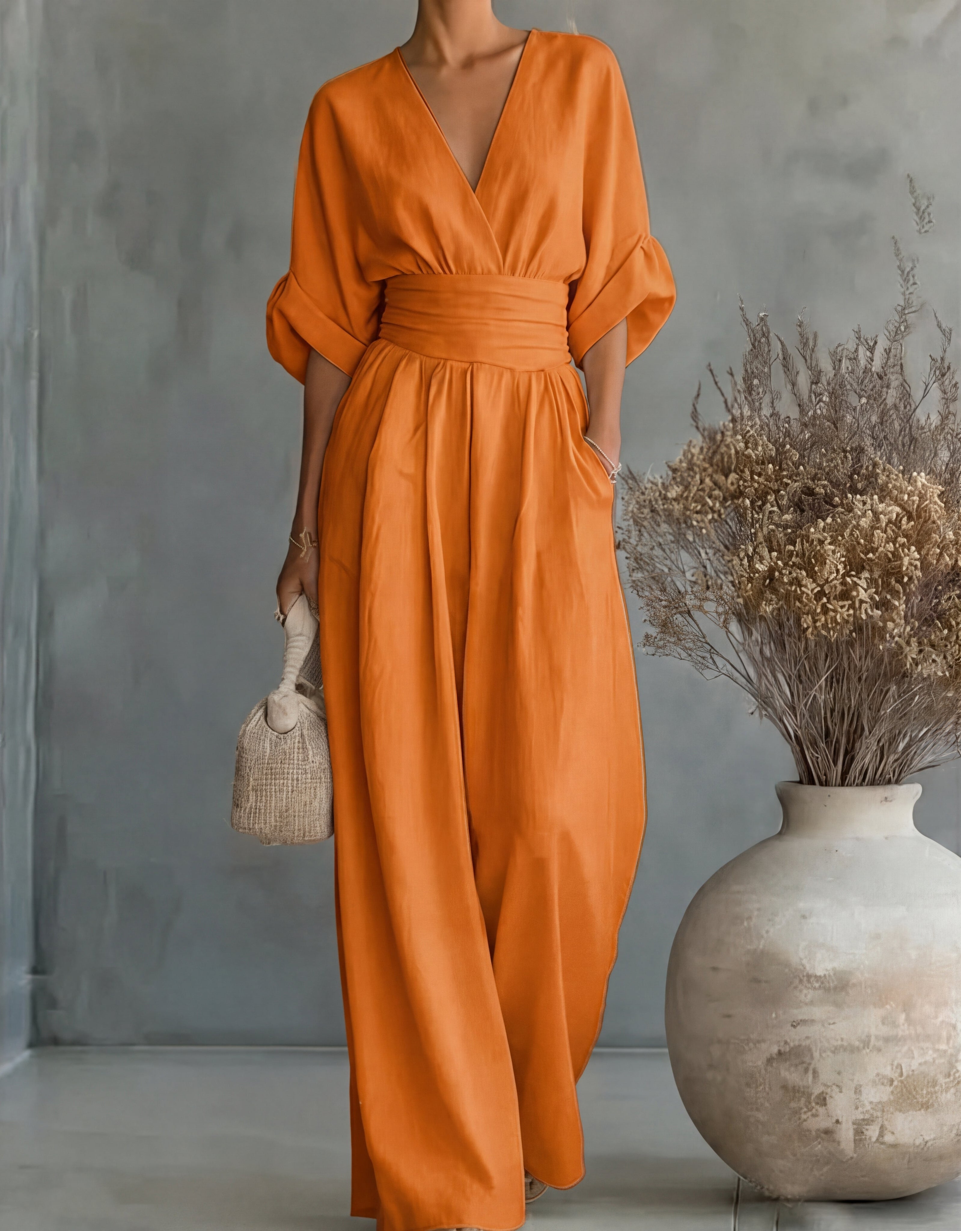 Avelissea - Dames jumpsuit met V-hals