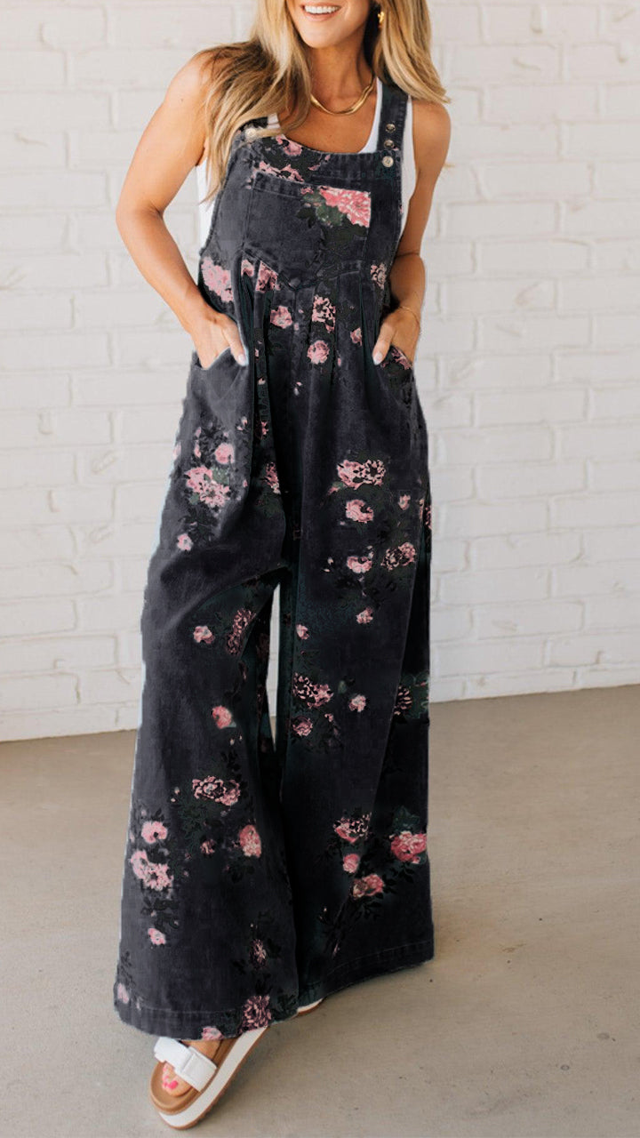 Elaria - Dames-Jumpsuit met print en zakken