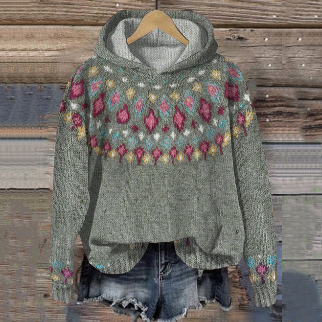 Beliriane - Warme Hoodie met Noorse Motieven