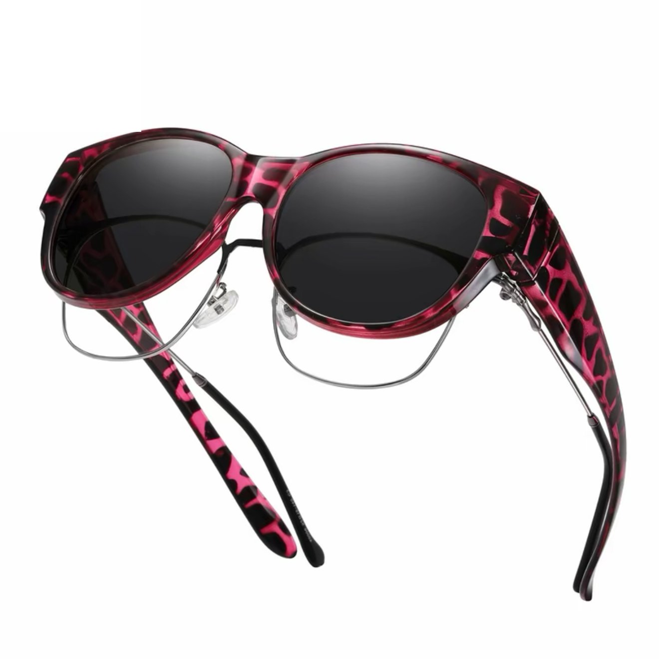Dovrya - Zonnebril voor dames met cat eye gepolariseerd UV400, chique stijl