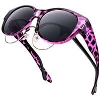 Dovrya - Zonnebril voor dames met cat eye gepolariseerd UV400, chique stijl