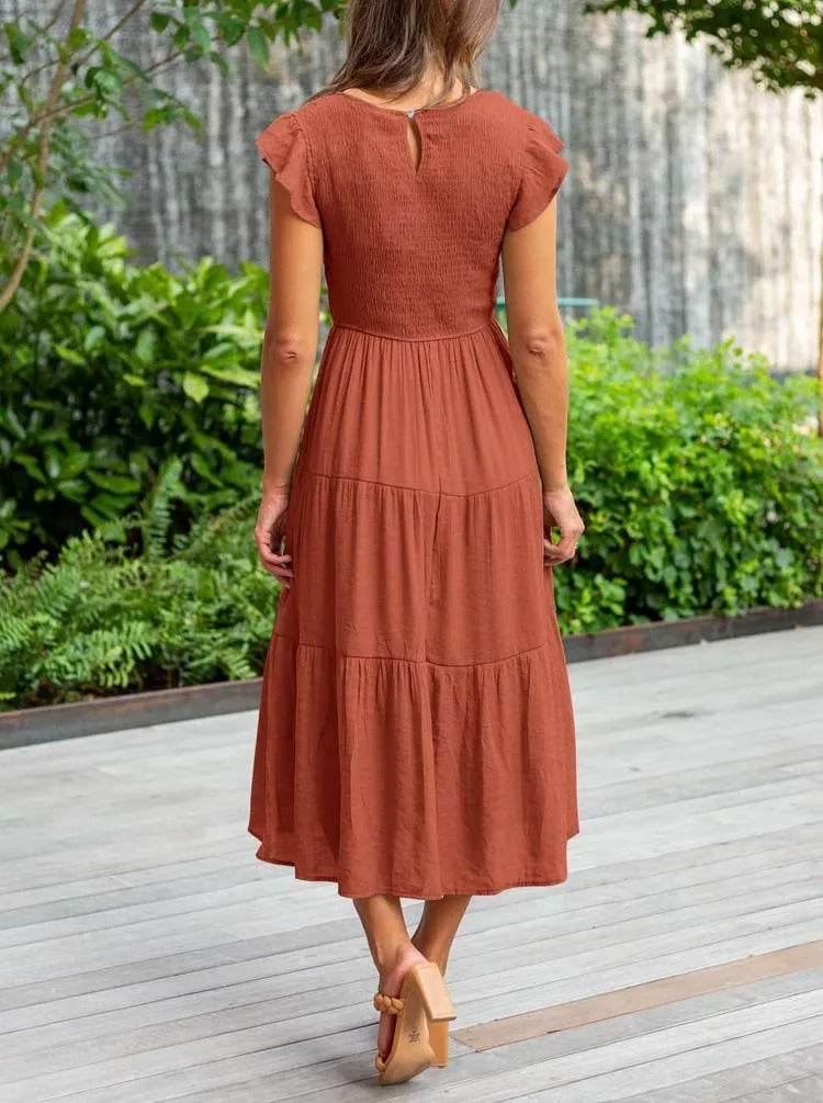 SANDY- COMFORTABELE MAXI JURK