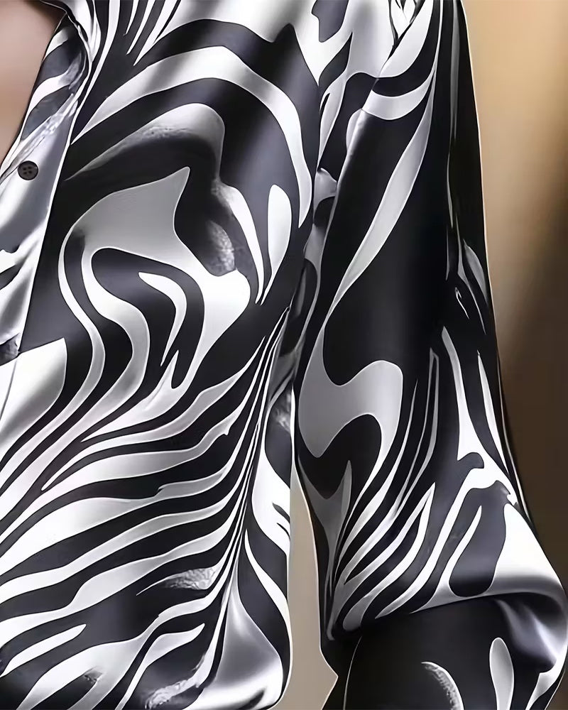 Cylissa - Elegante Gedessineerde Blouse voor Dames