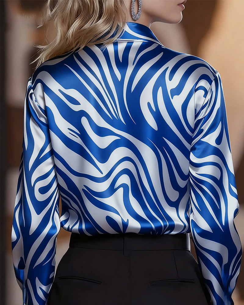 Cylissa - Elegante Gedessineerde Blouse voor Dames