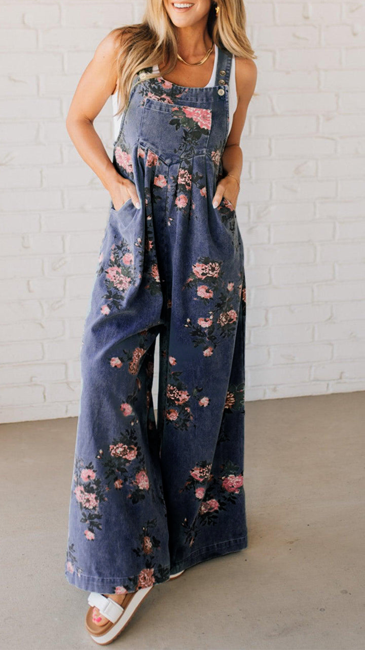 Elaria - Dames-Jumpsuit met print en zakken