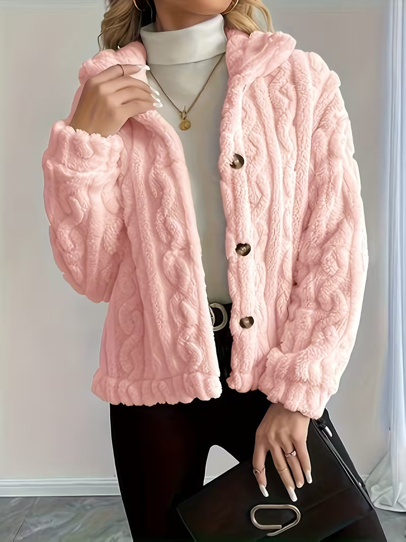 Nelle - Teddyjas voor dames met knopen