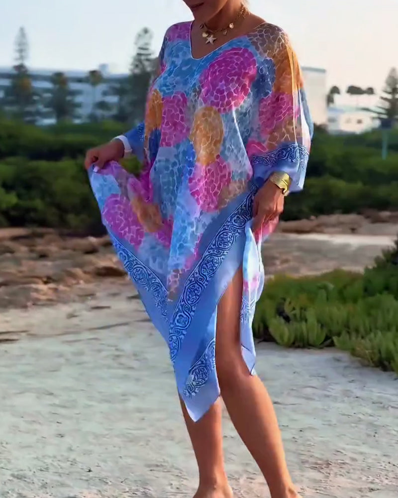 Noriellea - Vrouwen strandjurk met batwing mouwen
