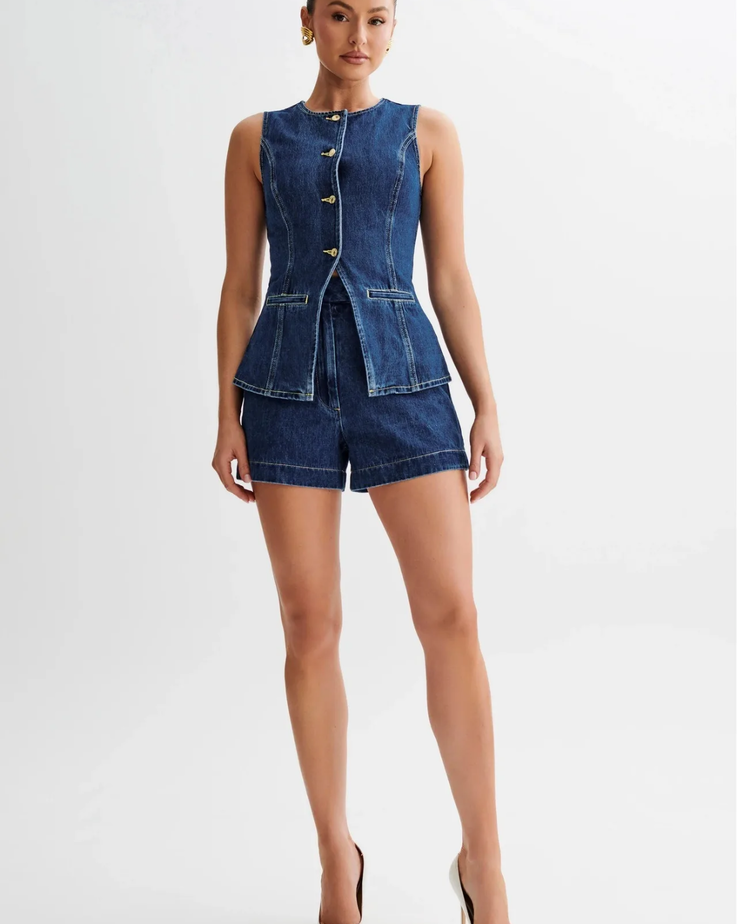 Jasmine - Tweedelige Denim Set