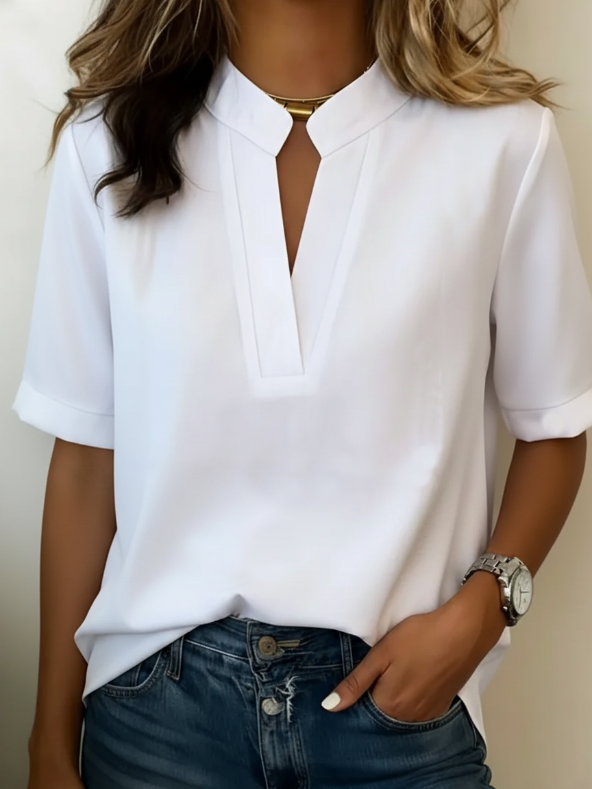 Pravine - Casual Blouse met V-hals voor Dames