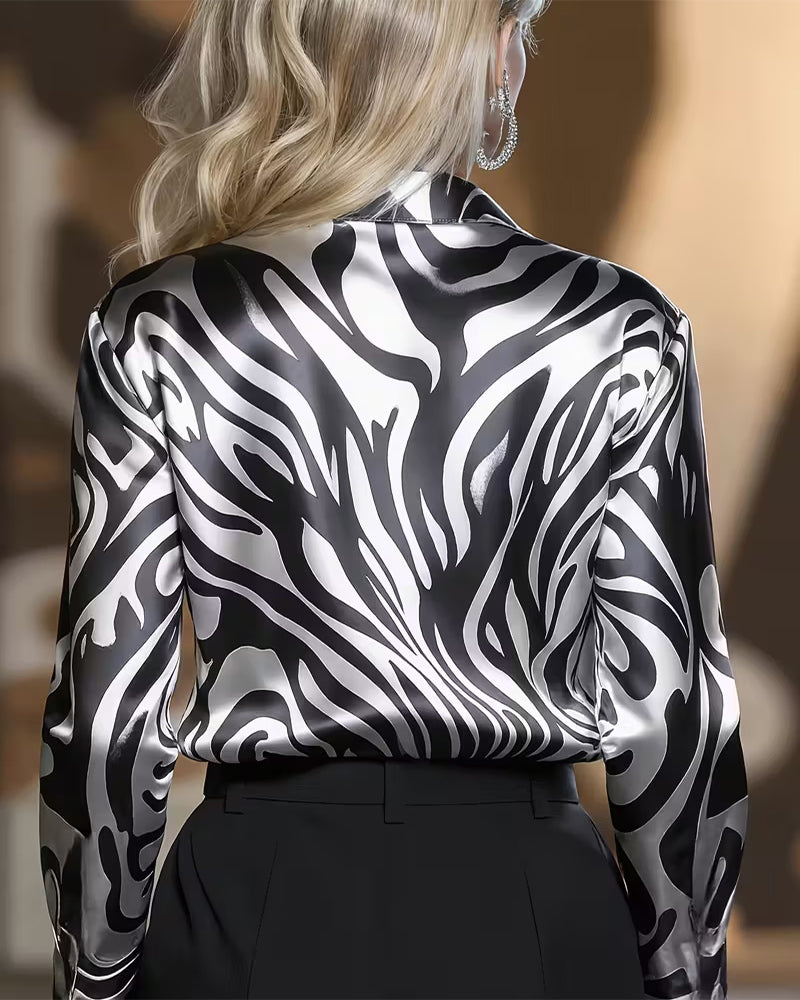 Cylissa - Elegante Gedessineerde Blouse voor Dames
