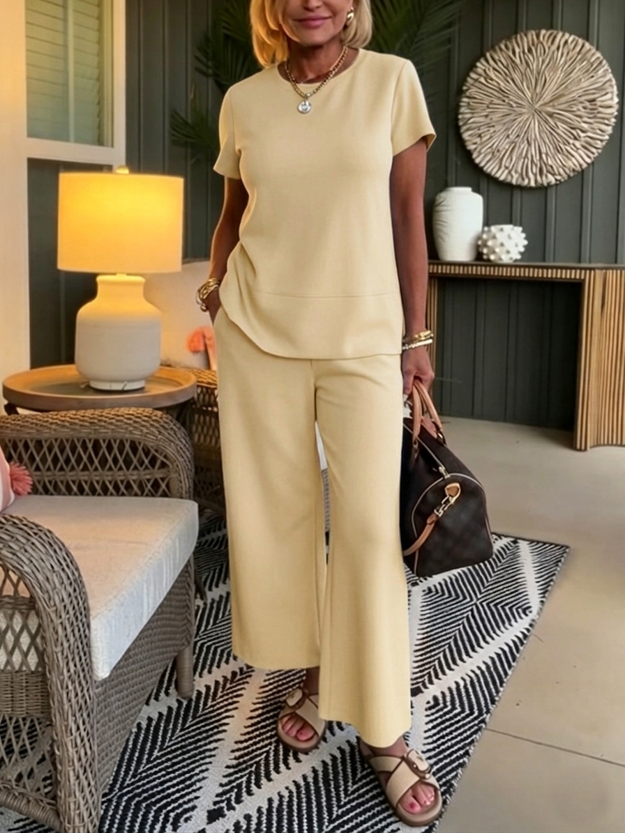 Kovirae - Minimalistische Vrouwelijke Set Vloeibaar Comfortabel Elegant Voor Dagelijks Gebruik