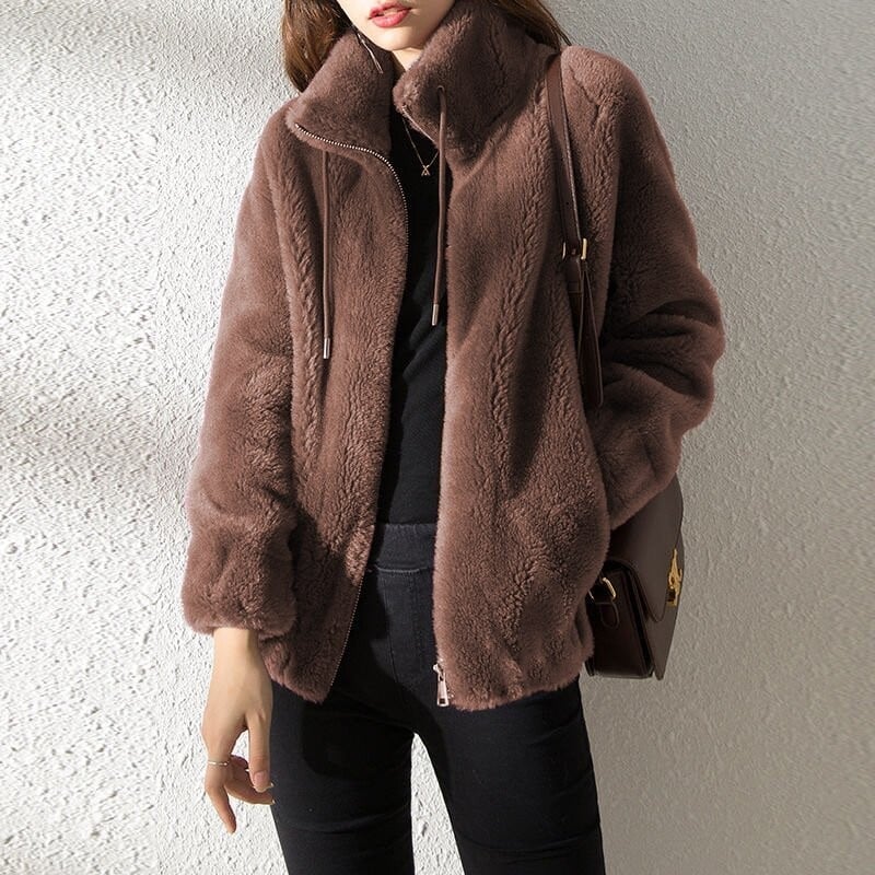 Lune - Fluffy teddy jas voor dames