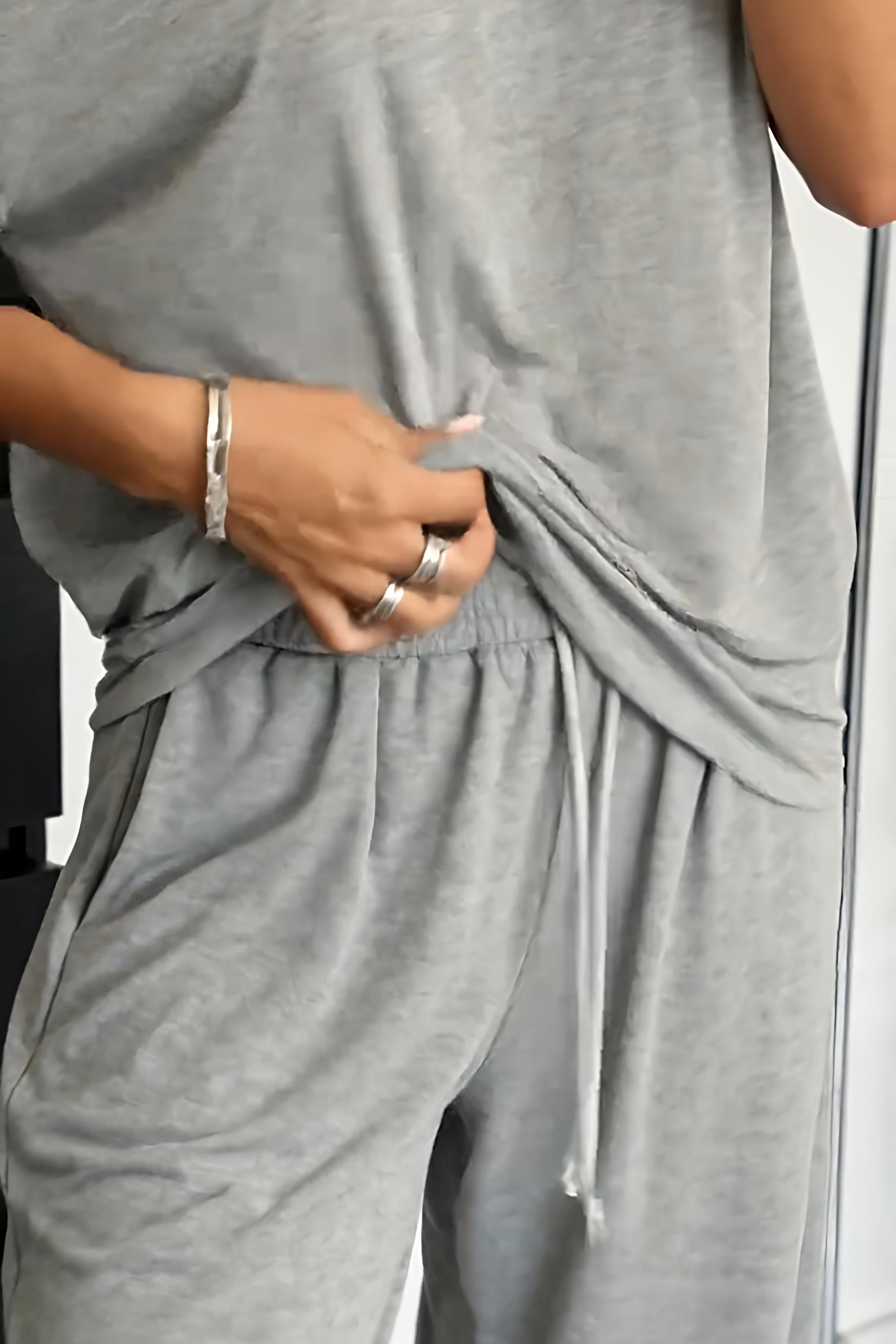 Evarisse - Dames tweedelig set met blote schouders casual comfort
