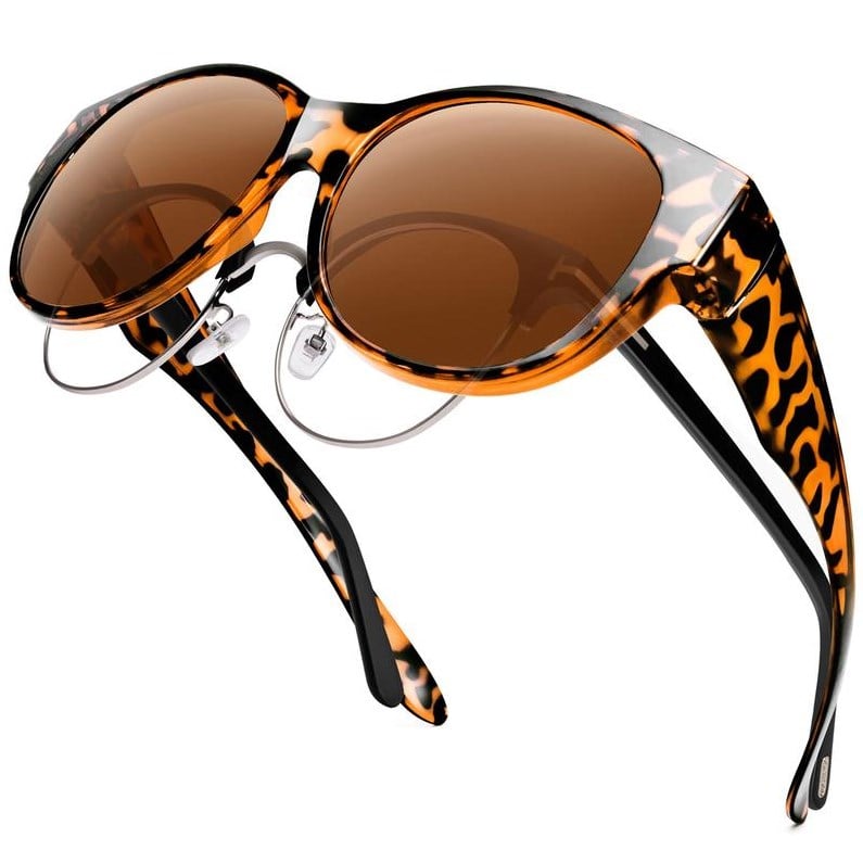 Dovrya - Zonnebril voor dames met cat eye gepolariseerd UV400, chique stijl