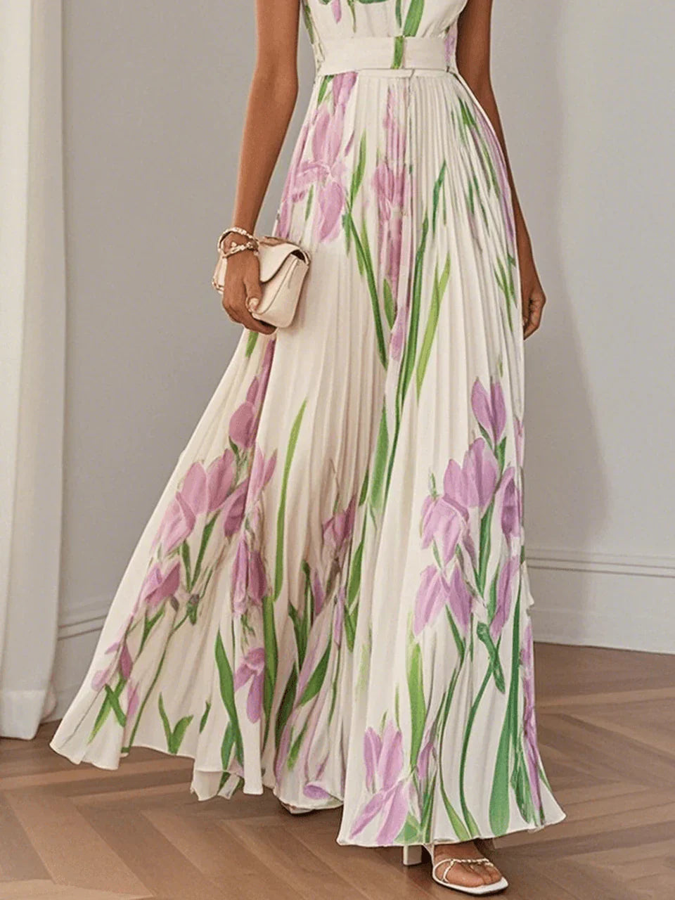 Roselitha - Elegante Bloemige Maxi Dress