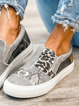 Yana - Trendy instap sneakers met prachtige print
