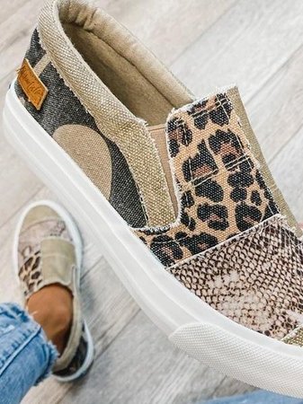Yana - Trendy instap sneakers met prachtige print
