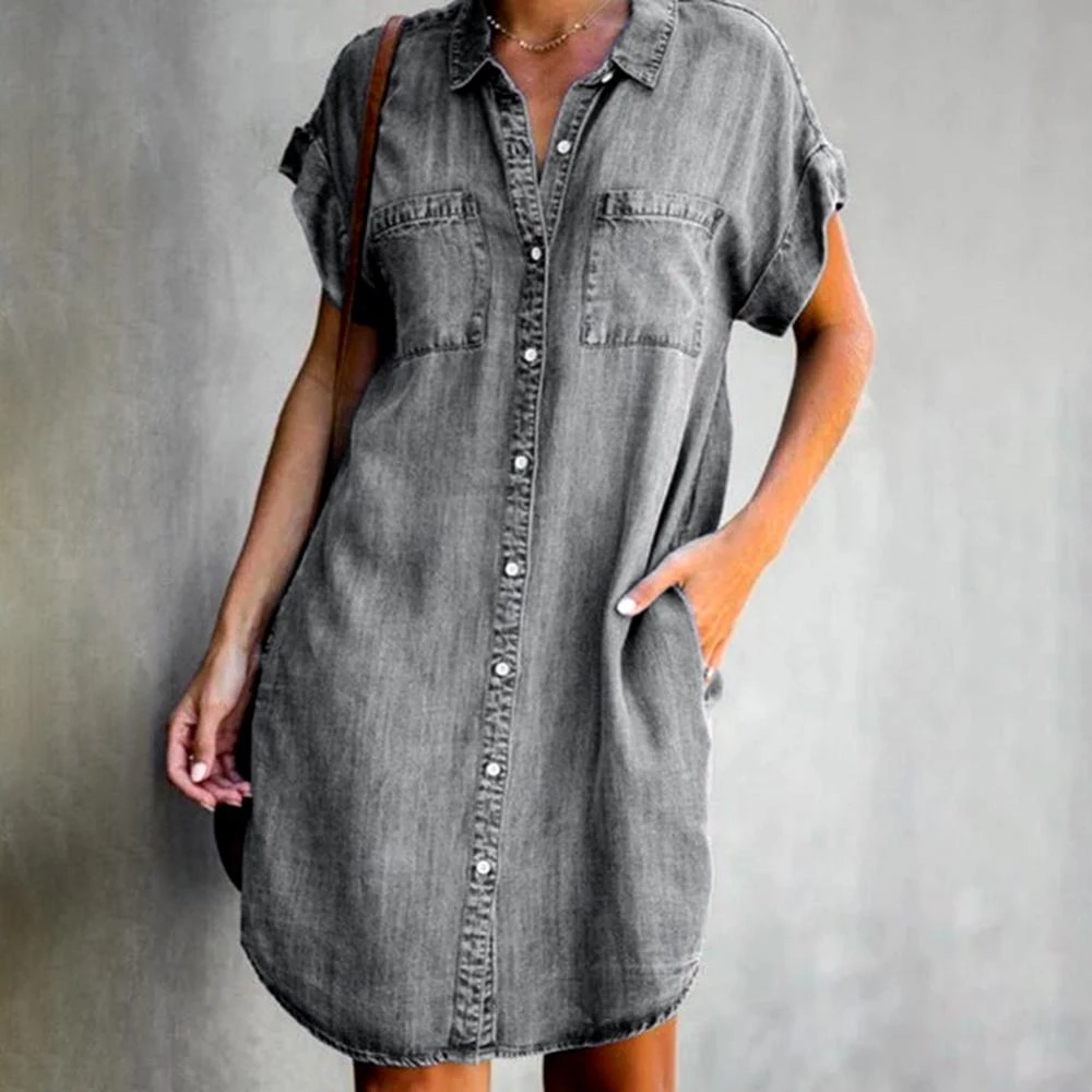 Kirsten - Comfy Denim Jurk