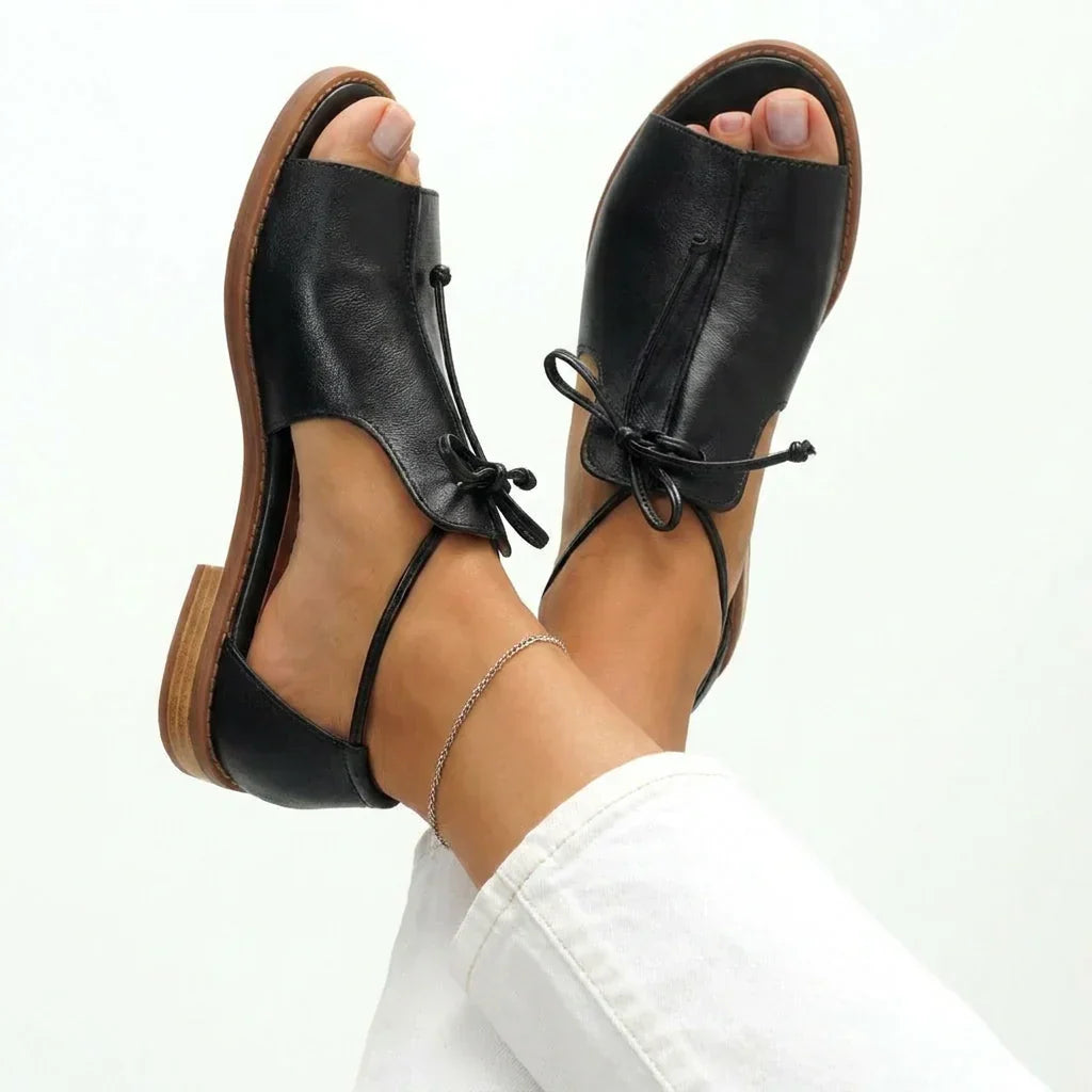 Isleen - Dames sandalen met verstelbare veters