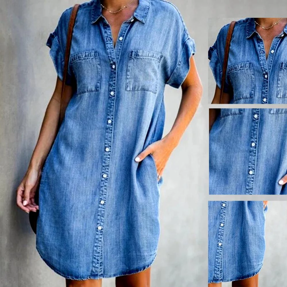 Kirsten - Comfy Denim Jurk