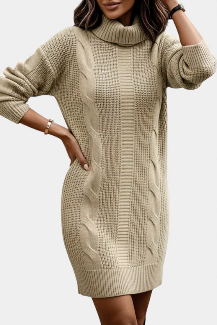 Elinora - Trui Jurk Met Col
