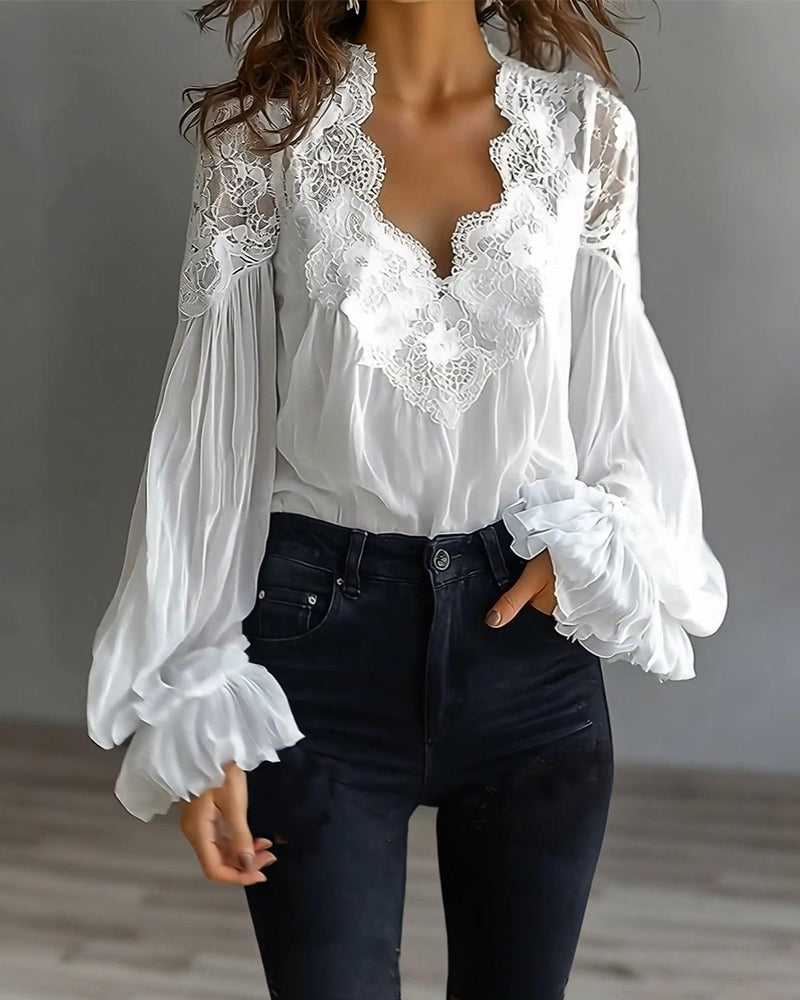 Ilvara - Elegante Damesblouse met Kant