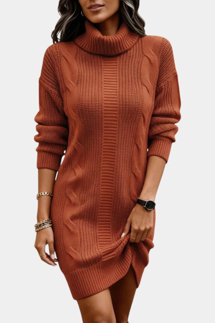 Elinora - Trui Jurk Met Col