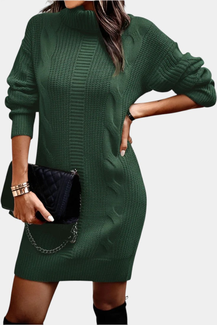 Elinora - Trui Jurk Met Col