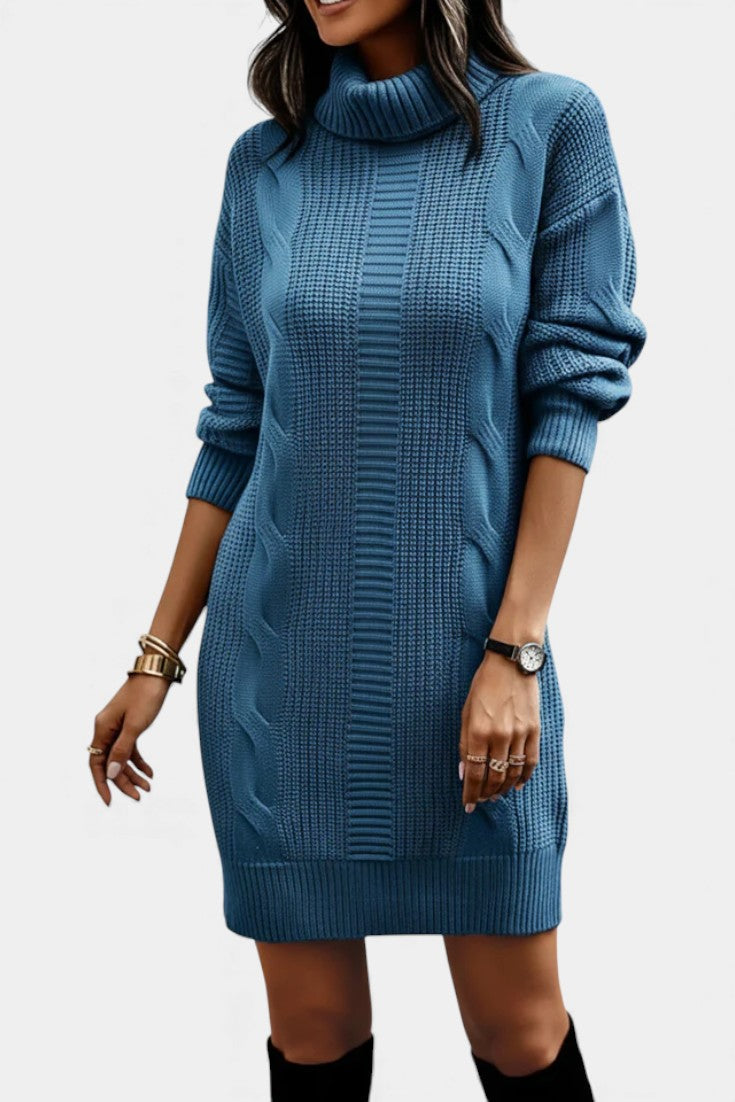 Elinora - Trui Jurk Met Col