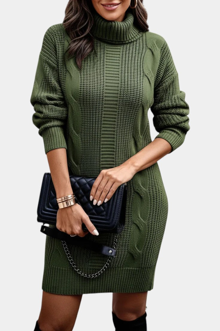 Elinora - Trui Jurk Met Col