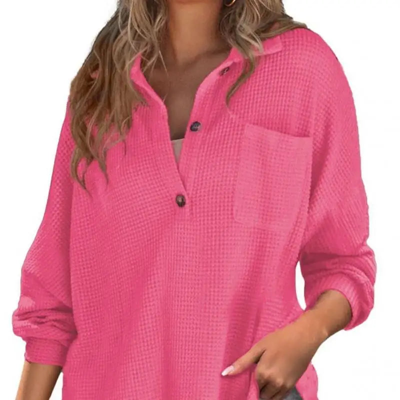 Sofia - Trendy gebreide wafel top