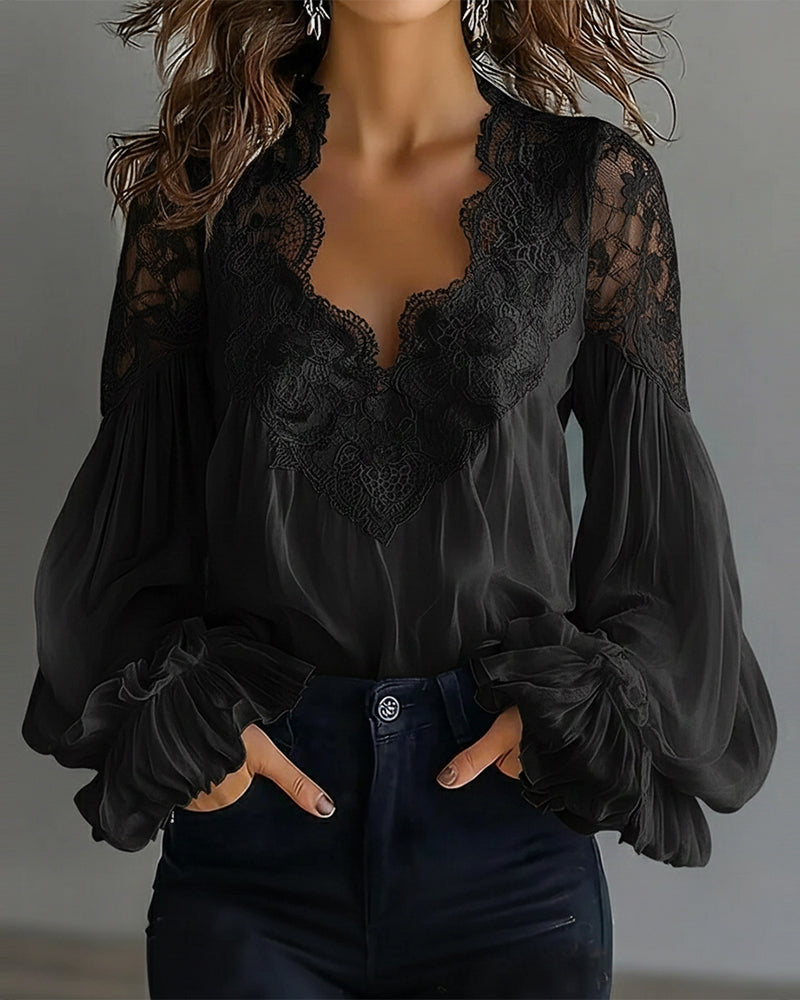 Ilvara - Elegante Damesblouse met Kant