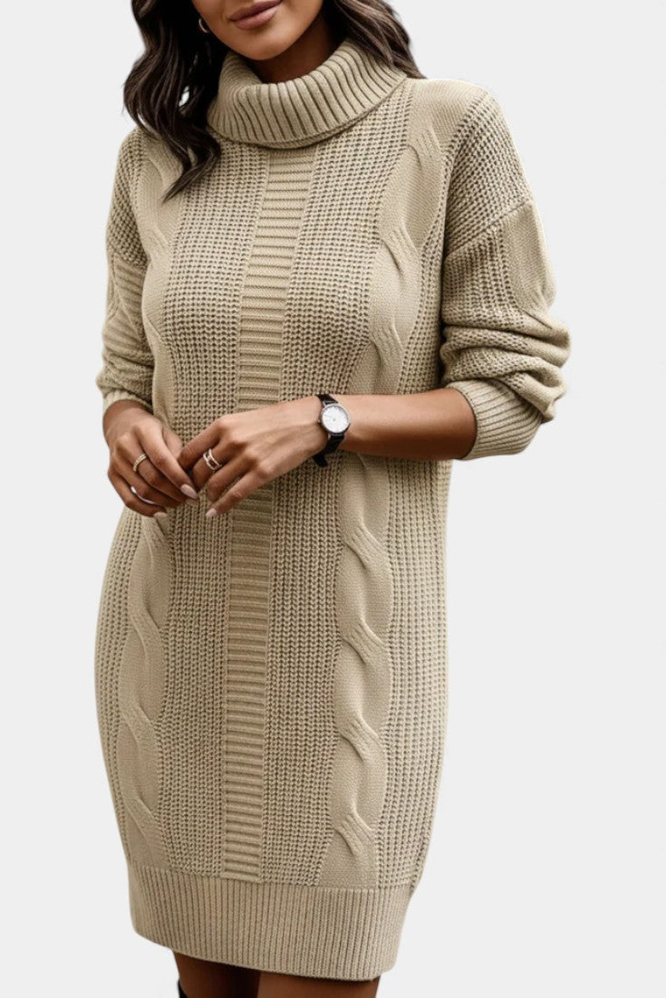 Elinora - Trui Jurk Met Col