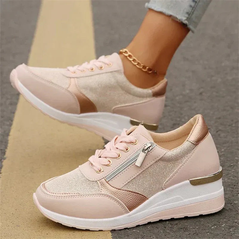 Pavrixa - Dames Sneakers Versterkt Comfort Zijrits Moderne Stijl