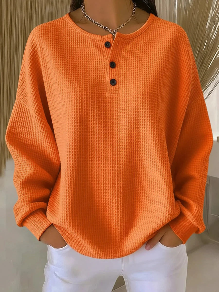 Delvarina - Elegante Casual Trui voor Koude Dagen