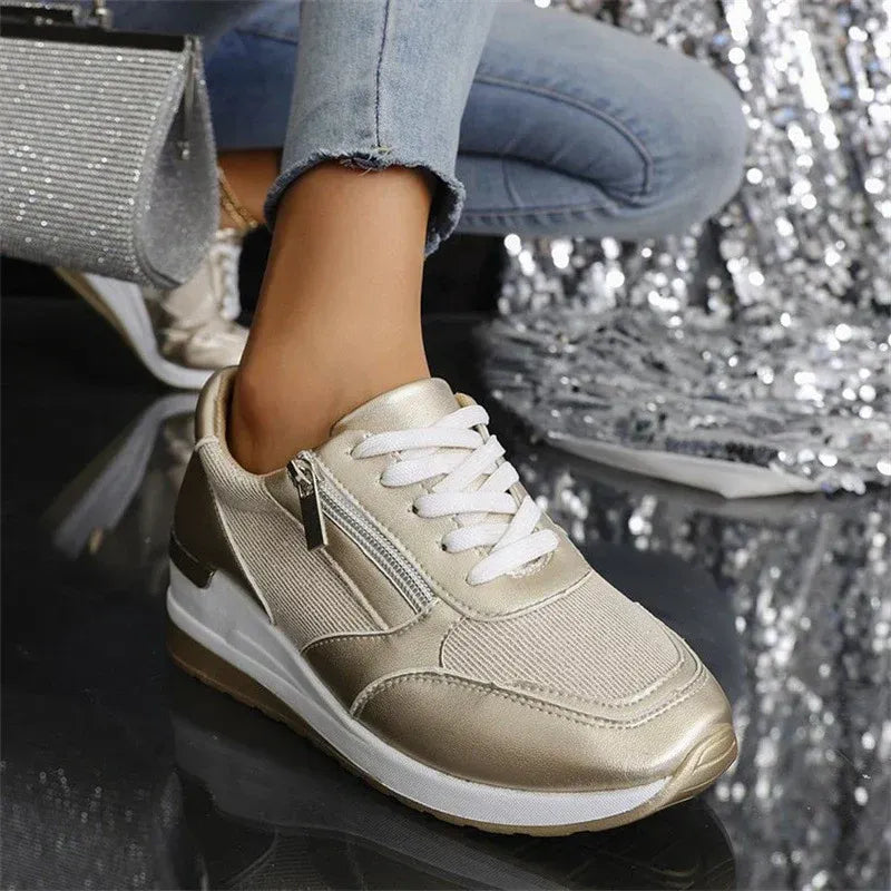 Pavrixa - Dames Sneakers Versterkt Comfort Zijrits Moderne Stijl