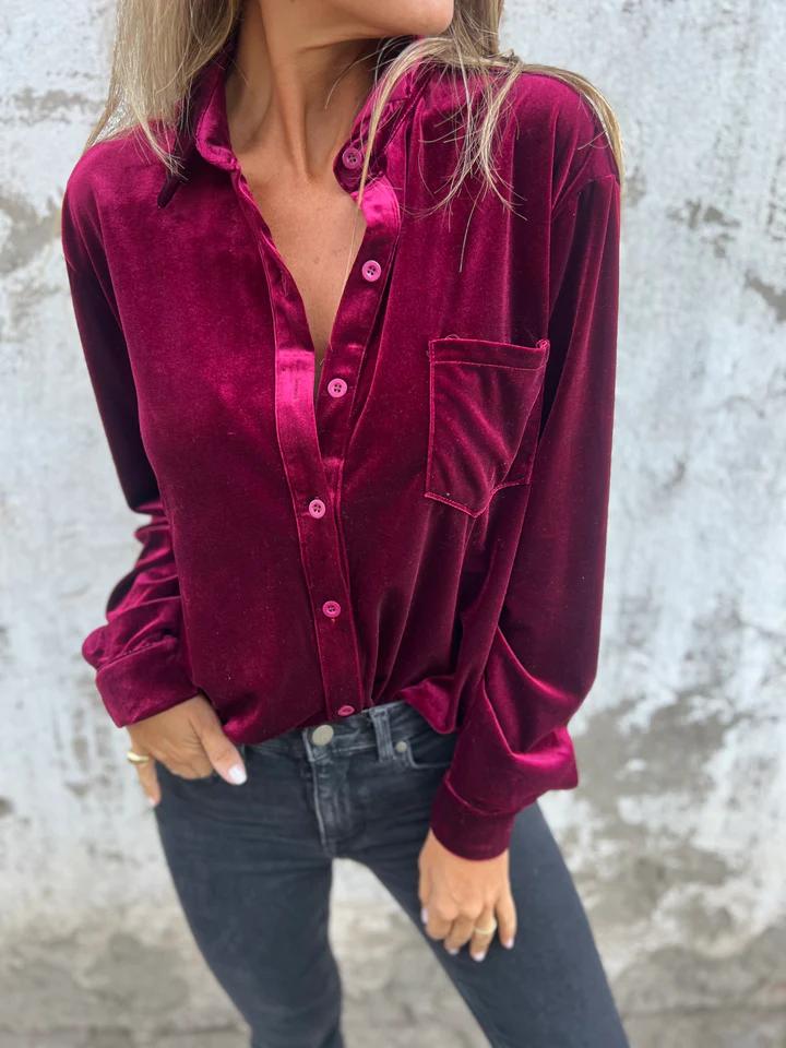 Fleur - Fluwelen Overhemd | Hefsttrend 2024