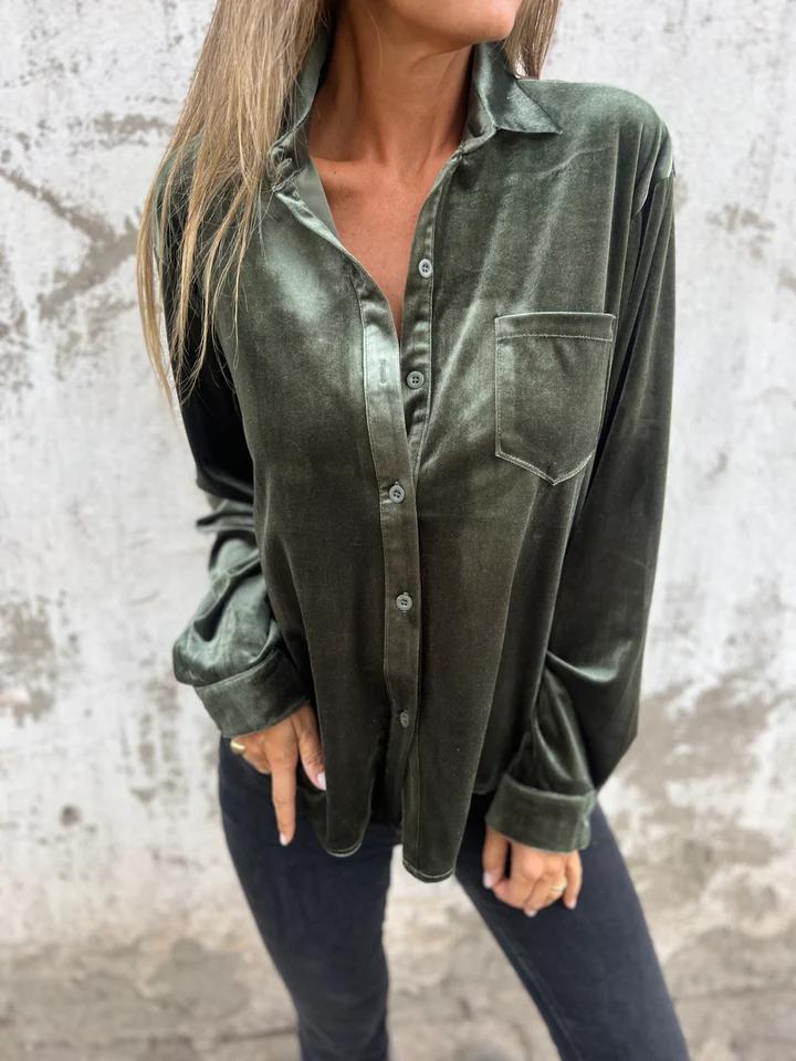 Fleur - Fluwelen Overhemd | Hefsttrend 2024