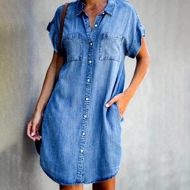 Kirsten - Comfy Denim Jurk