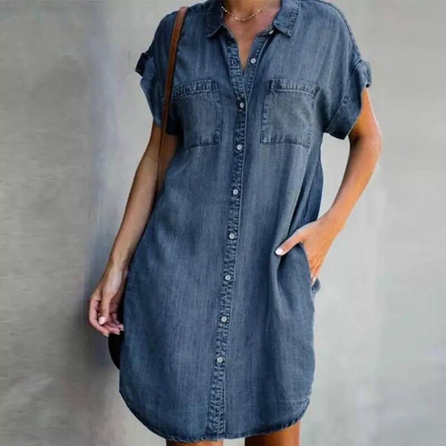 Kirsten - Comfy Denim Jurk