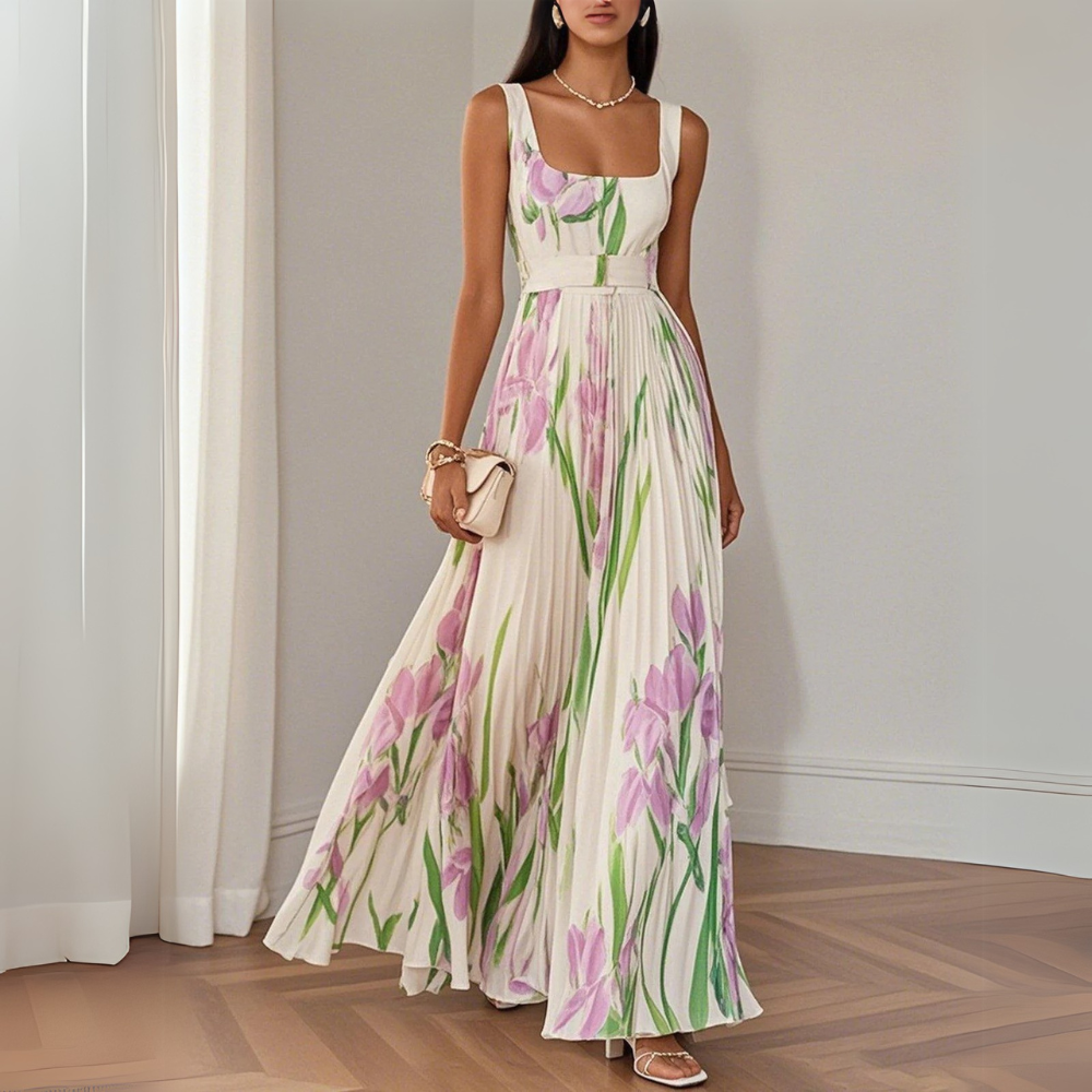 Roselitha - Elegante Bloemige Maxi Dress