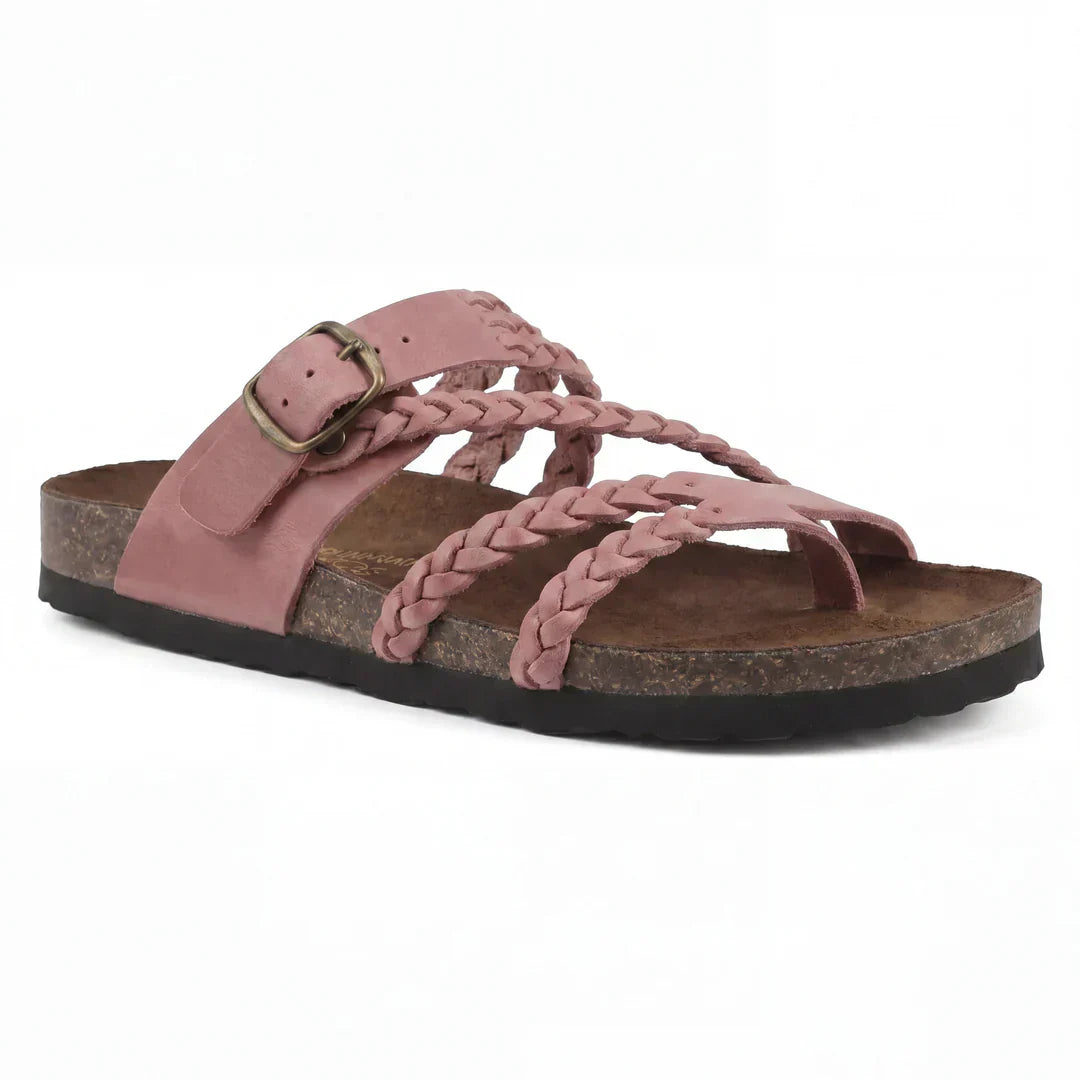 Dalyra - Dames orthopedische sandalen met verstelbare gevlochten banden