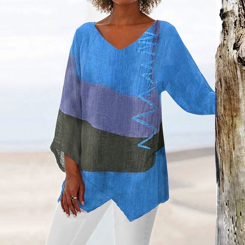 Elayne - Top met kleurrijke print voor vrouwen